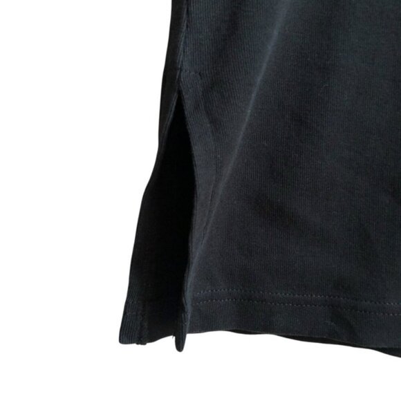 Esprit Ribbed Black & Tan Sleeveless Tank Dress Small Y2K Logo - Picture 7 of 13